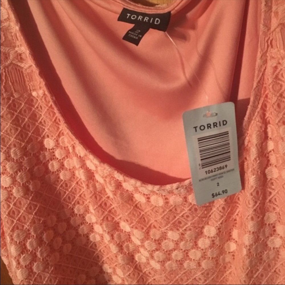 Peach torrid dress